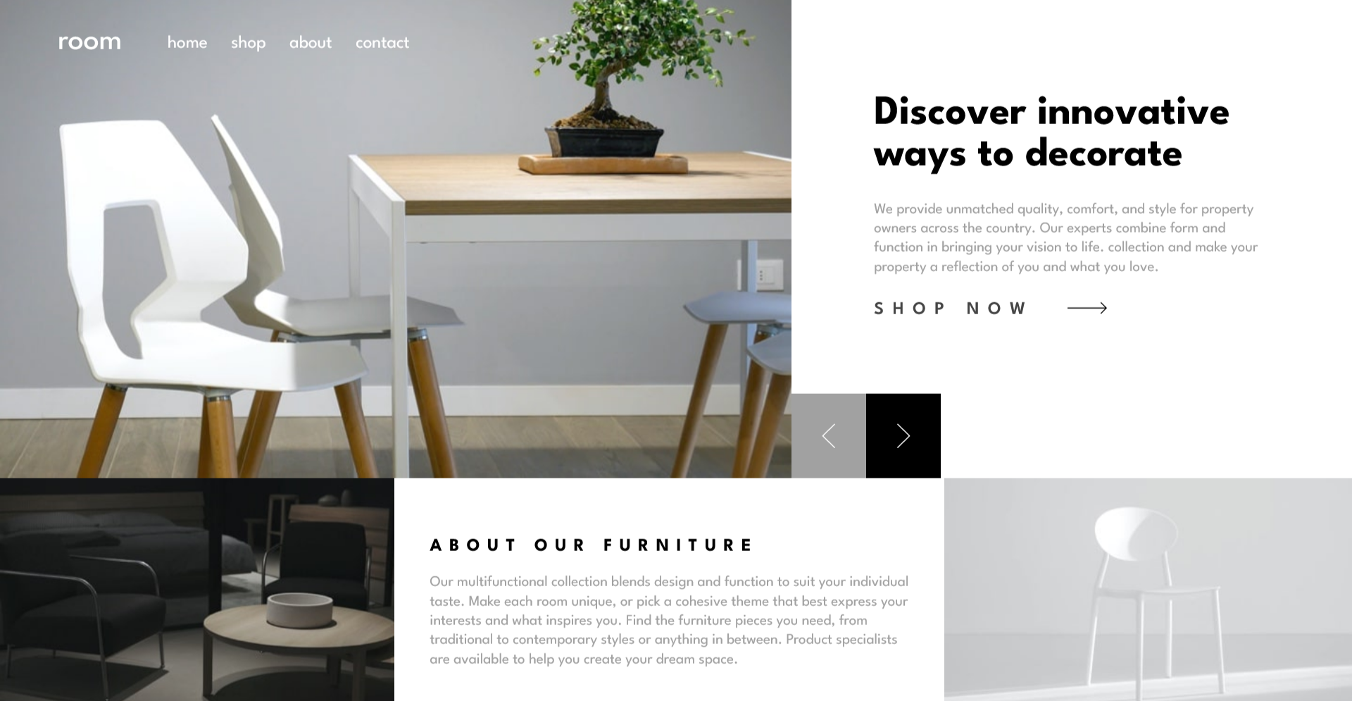 Projeto Room Homepage